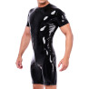 XRUB Latex Combi-Short en latex Xrub avec Zip Noir